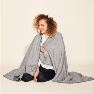 NEW Peloton Wool & Cashmere Gray Blanket 47” x 59” with Fringe